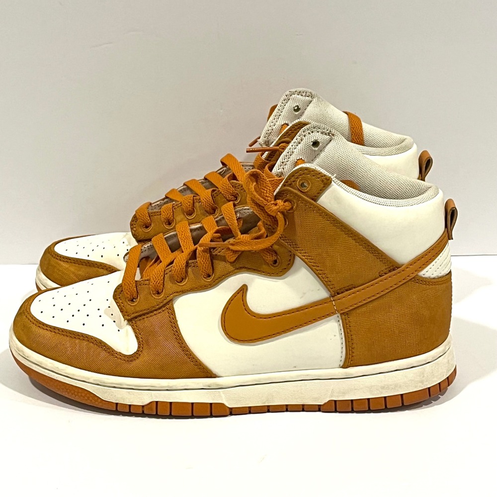 Nike Dunk High Monarch Sail Orange White Sneakers DJ6182-800 Men's 7.5